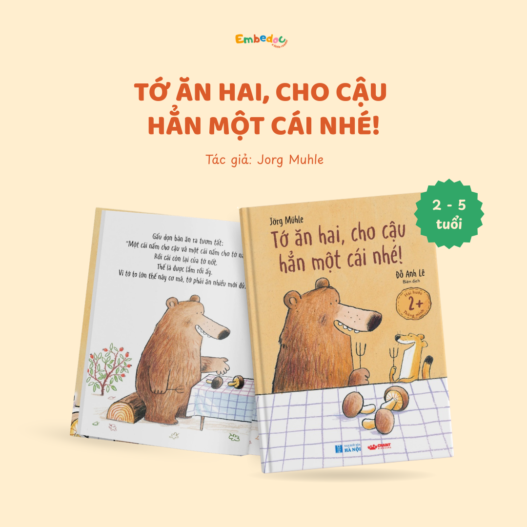 Tớ ăn hai, cho cậu hẳn một cái